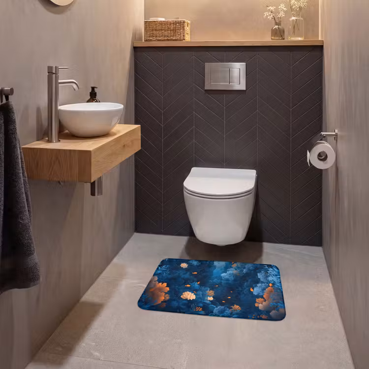 WC Mat - Koraalrif - Vissen - Oceaan - Blauw — 2