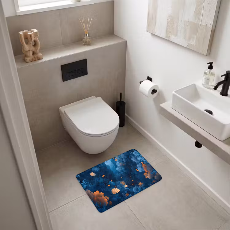 WC Mat - Koraalrif - Vissen - Oceaan - Blauw — 6
