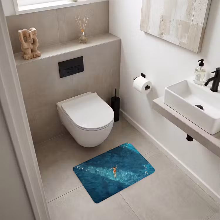 WC Mat - Vrouw - Water - Bikini - Oranje — 6