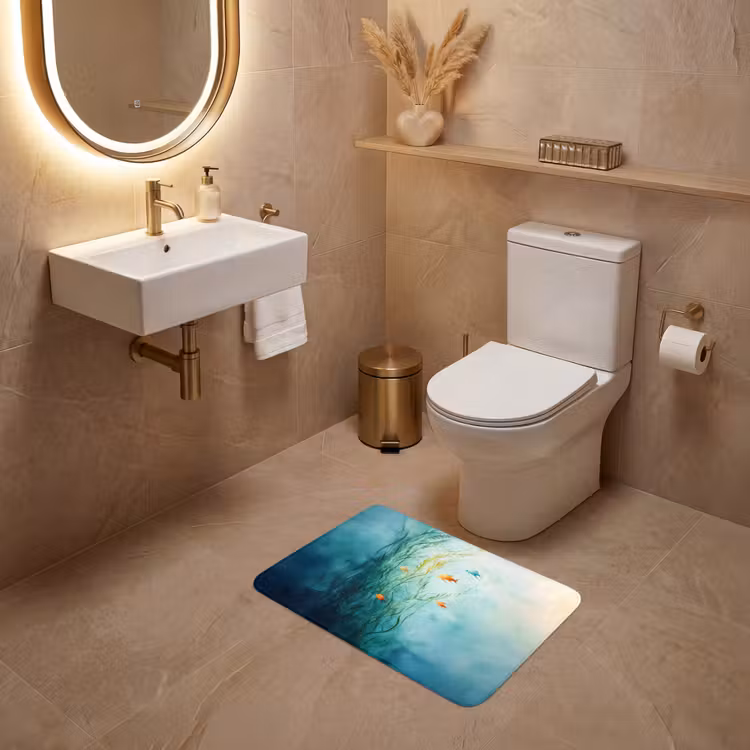 WC Mat - Waterplanten - Vissen - Kleurrijk - Water — 4