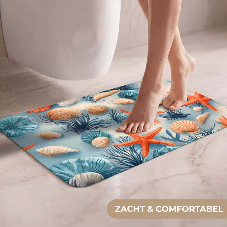 WC Mat - Zeesterren - Schelpen - Illustratie - Zand — 7