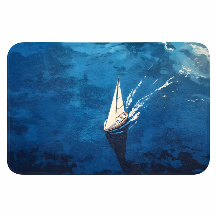 WC Mat - Zeilboot - Water - Abstract - Schaduw — 1