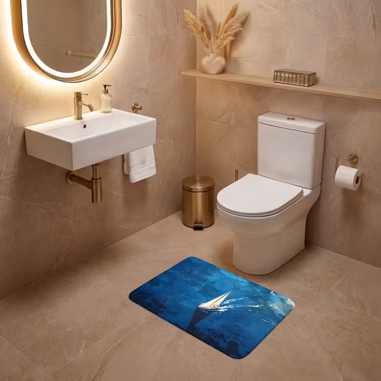 WC Mat - Zeilboot - Water - Abstract - Schaduw — 4