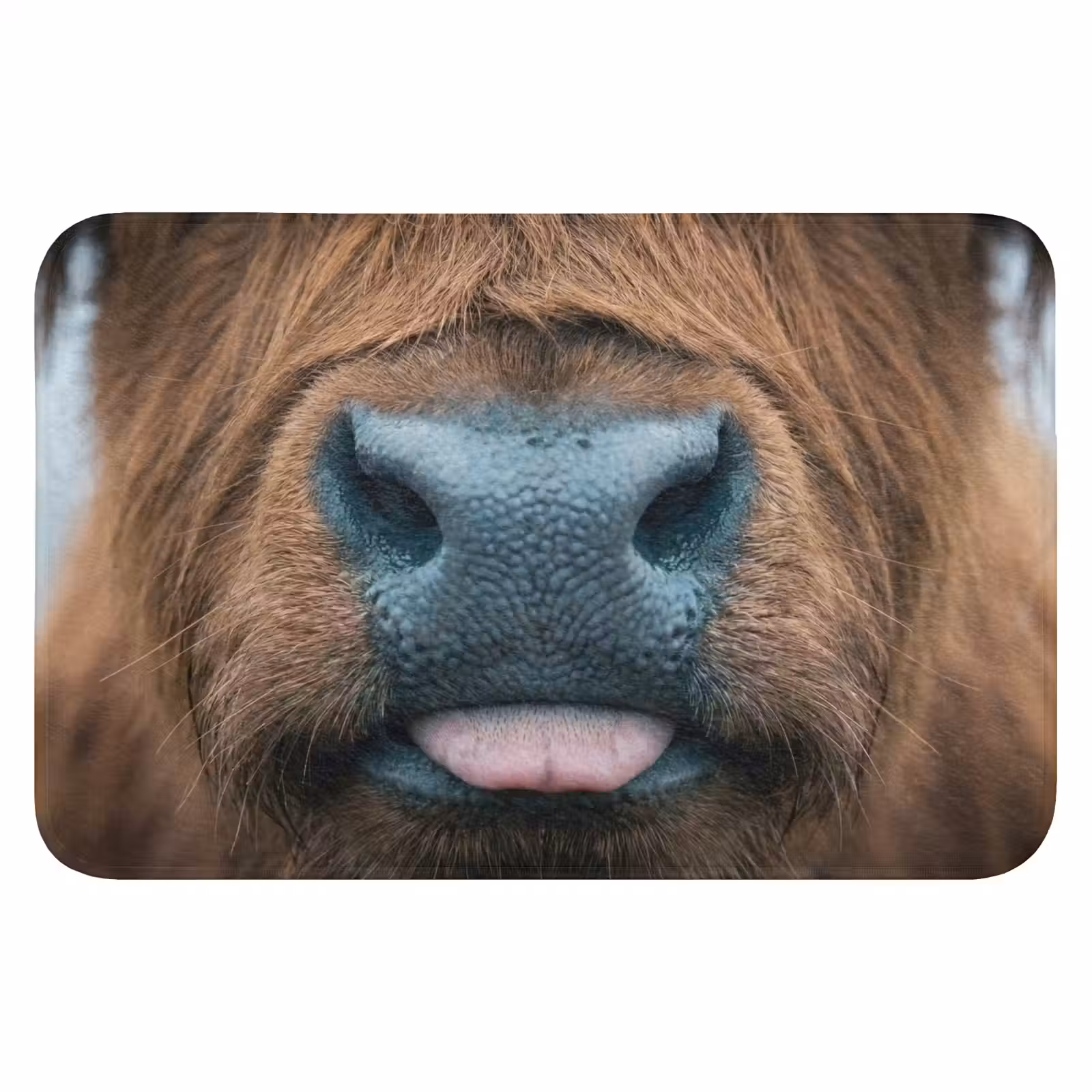 WC Mat - Schotse hooglander - Neus - Bruin — 1