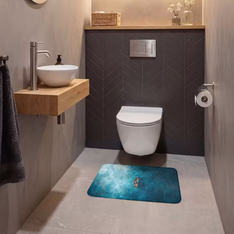 WC Mat - Bootje - Water - Blauw — 2
