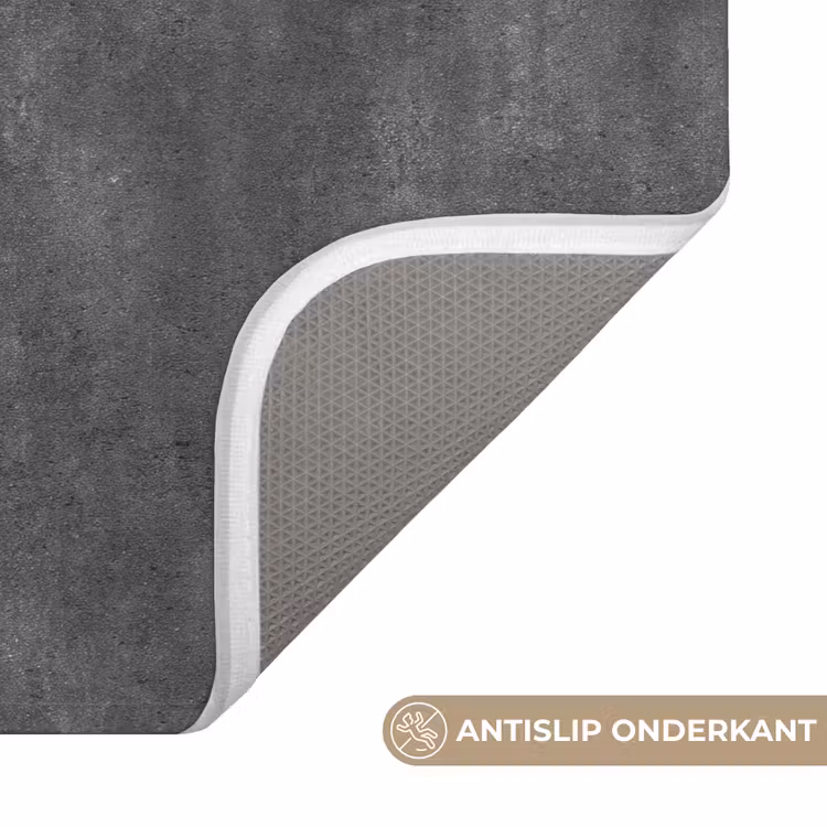 WC Mat - Donkergrijs - Ruw - Beton — 3