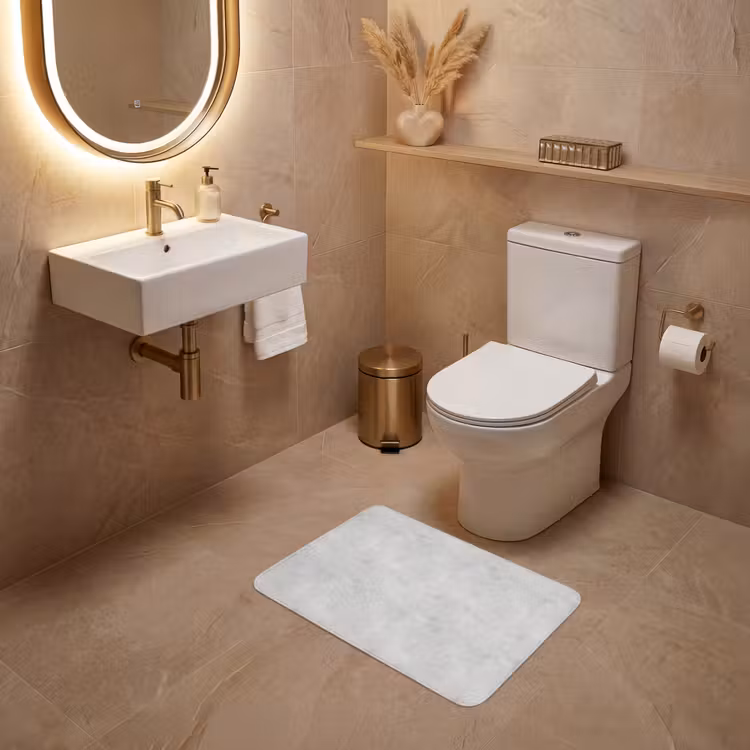 WC Mat - Grijs - Beton - Neutraal — 4