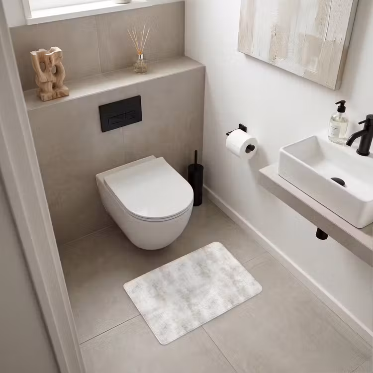 WC Mat - Grijs - Beton - Verweerd — 6