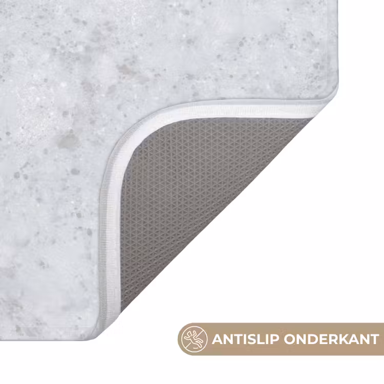 WC Mat - Grijs - Terrazzo-effect - Beton — 3