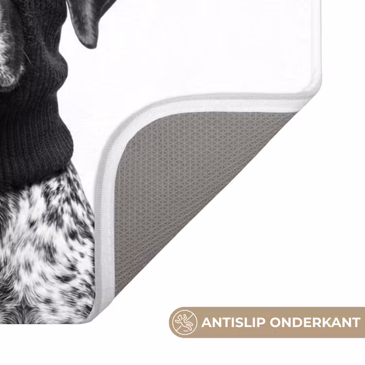 WC Mat - Honden - Bivakmuts - Zwart - wit — 3