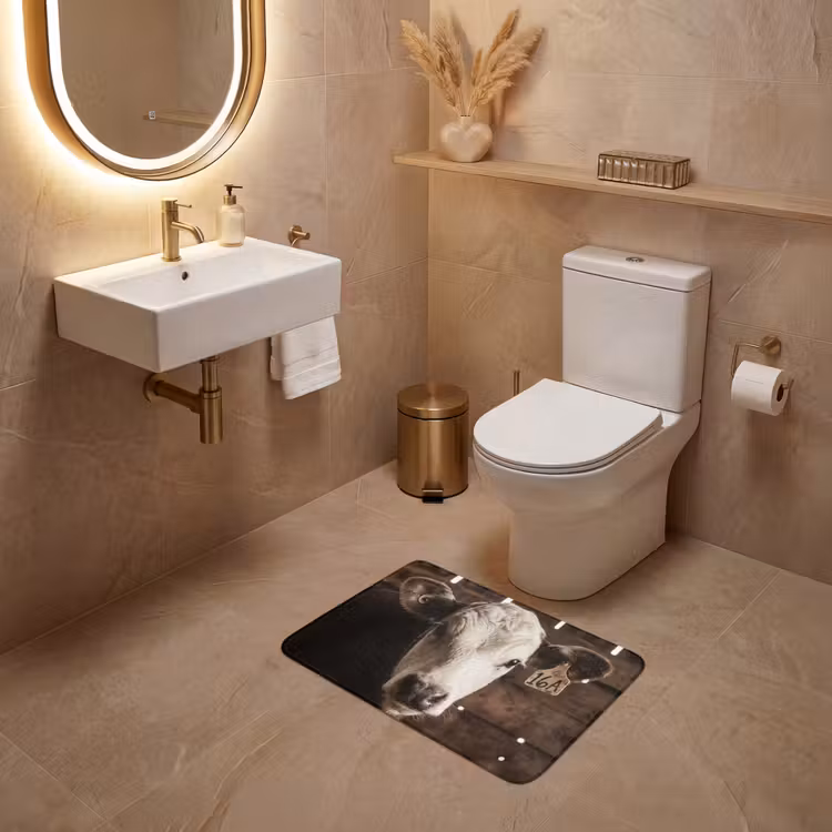 WC Mat - Kalf - Oormerk - Houten stal — 4