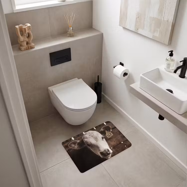 WC Mat - Kalf - Oormerk - Houten stal — 6
