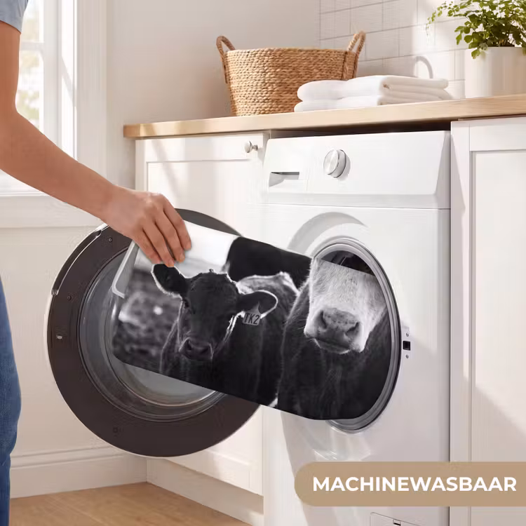 WC Mat - Koeien - Zwart - Wit — 5