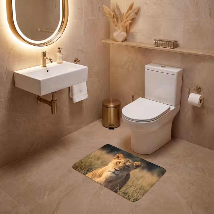 WC Mat - Leeuwin - Gras - Geel — 4