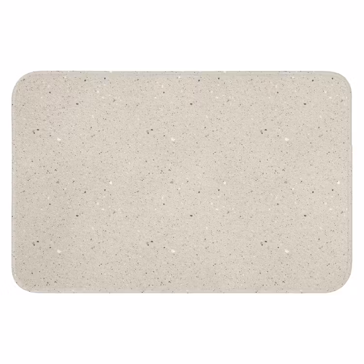 WC Mat - Lichtbeige - Terrazzo - Grijs — 1