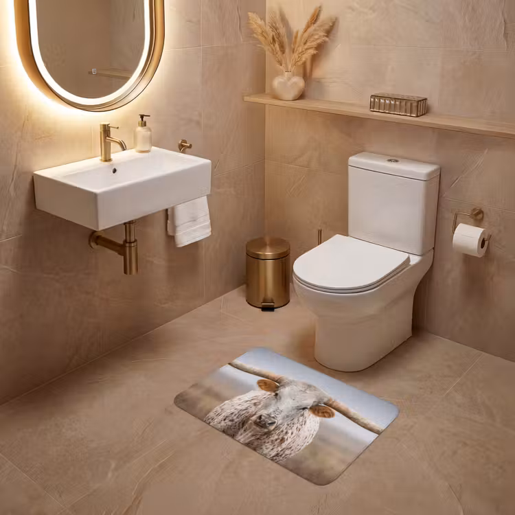 WC Mat - Longhorn - Grasveld - Dier — 4