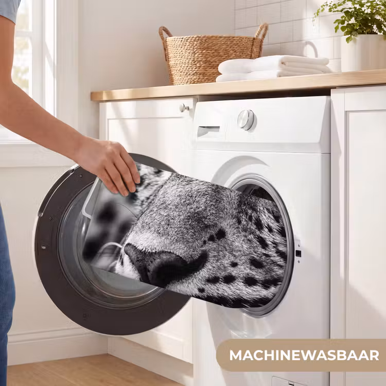 WC Mat - Luipaard - Zwart - Wit - Oog — 5