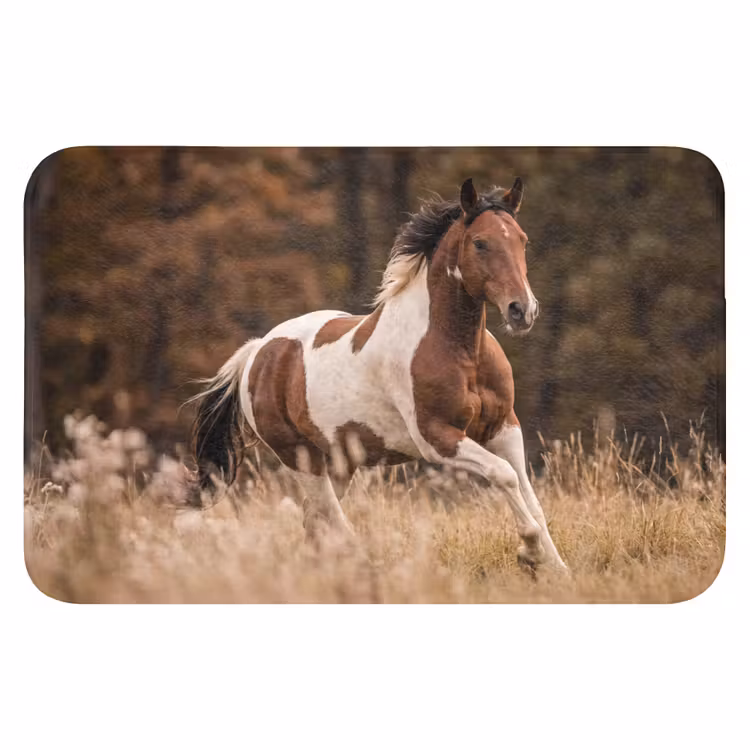 WC Mat - Paard - Bruin - Gras — 1