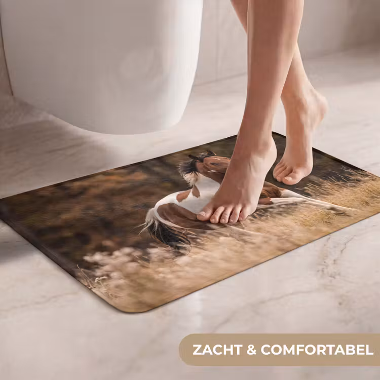 WC Mat - Paard - Bruin - Gras — 7