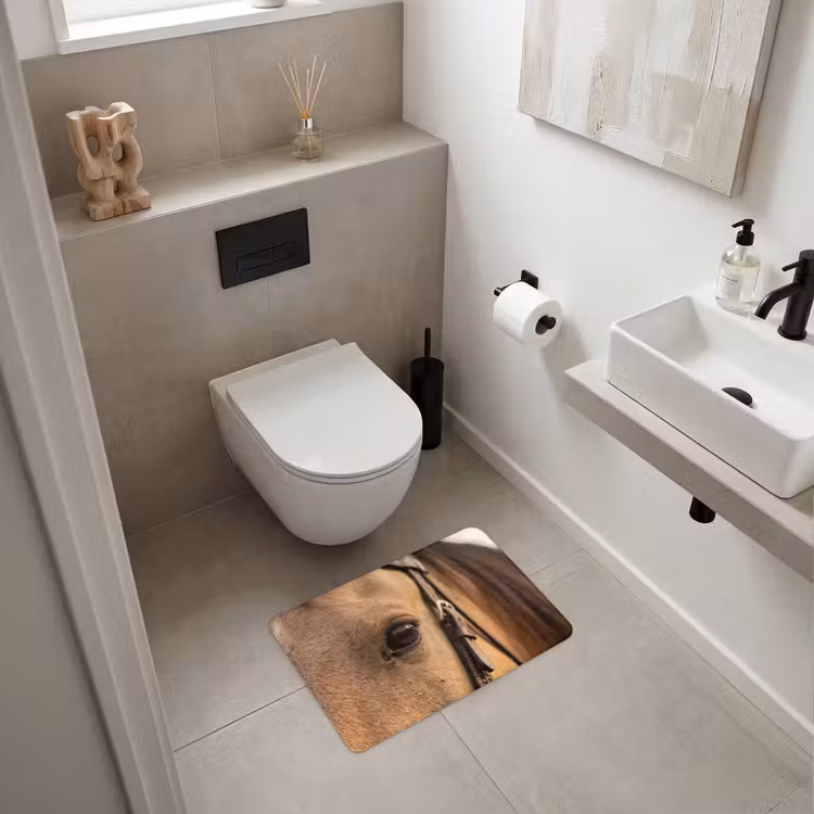 WC Mat - Paard - Oog - Bruin — 6