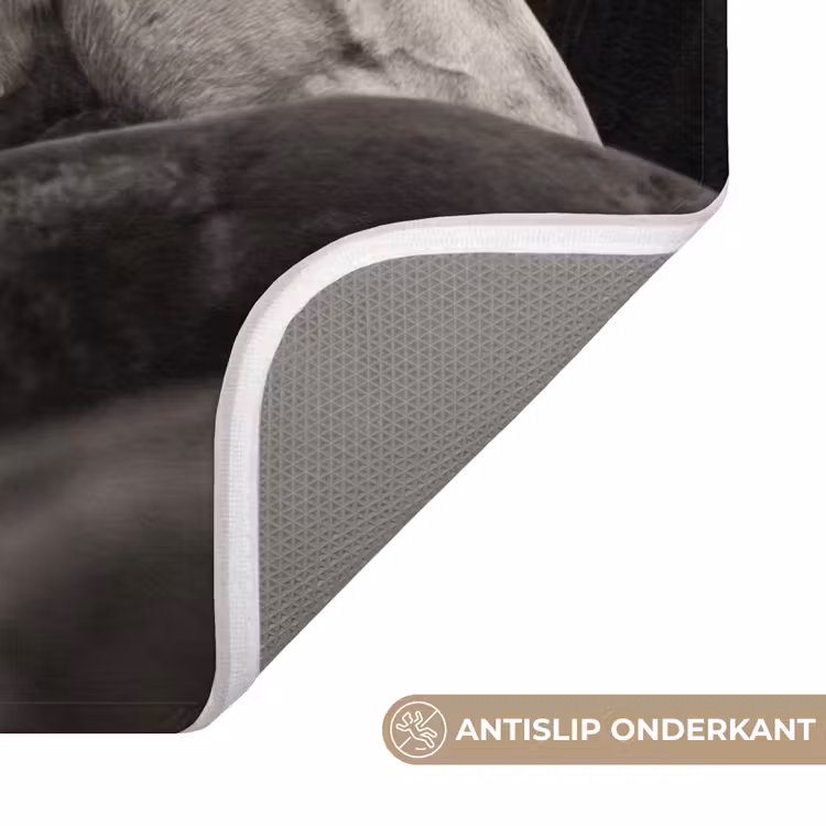 WC Mat - Paarden - Zwart - Wit - Kudde — 3