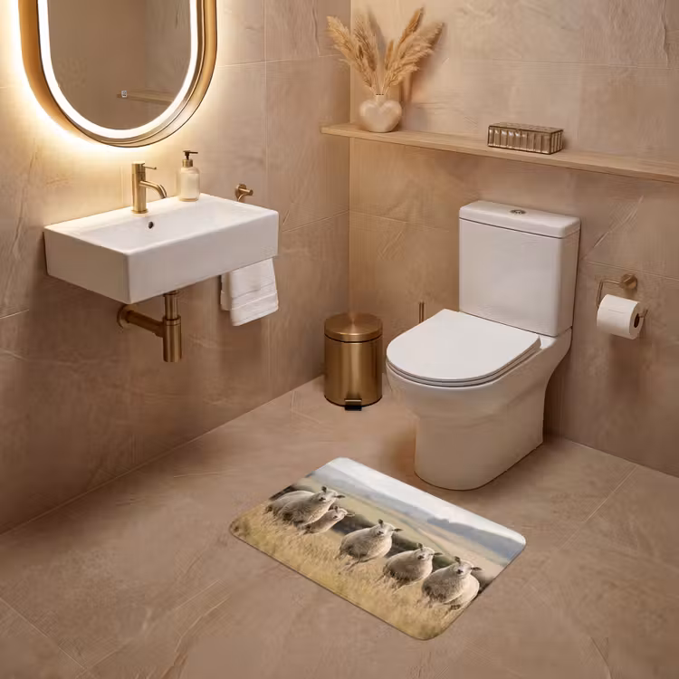 WC Mat - Schapen - Weidenlandschap - Heuvels — 4