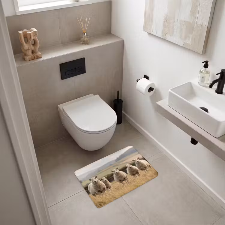 WC Mat - Schapen - Weidenlandschap - Heuvels — 6