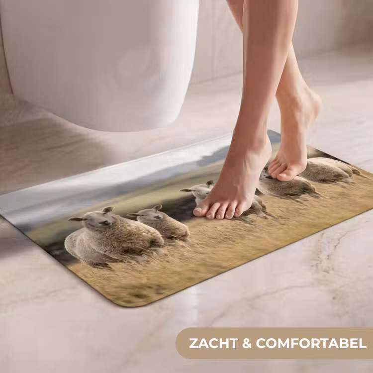 WC Mat - Schapen - Weidenlandschap - Heuvels — 7