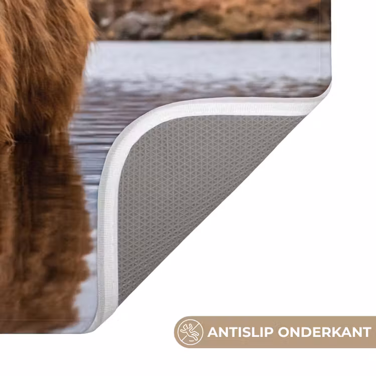 WC Mat - Schotse hooglander - Bruin - Water — 3