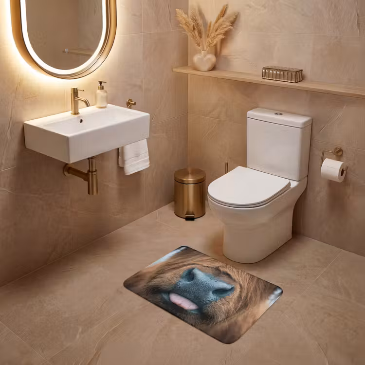 WC Mat - Schotse hooglander - Neus - Bruin — 4