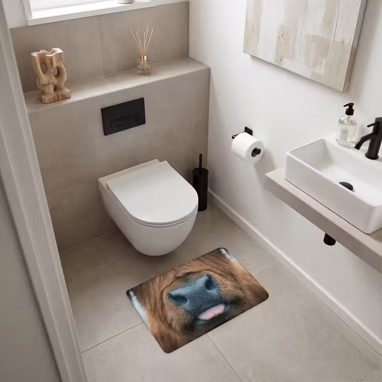 WC Mat - Schotse hooglander - Neus - Bruin — 6