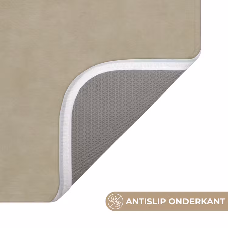 WC Mat - Taupekleur - Gewolkt textuur - Natuurlijk — 3