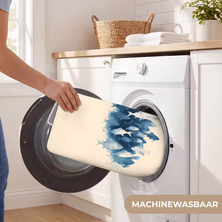 WC Mat - Vissen - Minimalistisch - Blauw — 5