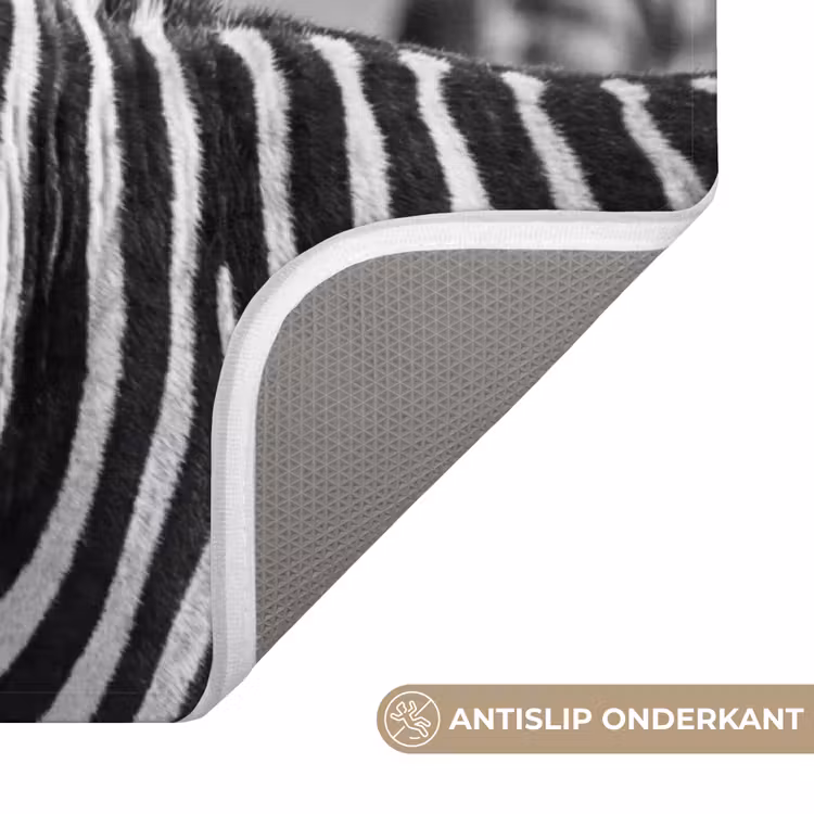 WC Mat - Zebra's - Zwart - Wit — 3