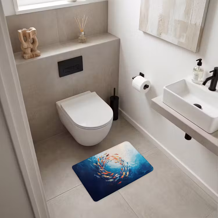 WC Mat - Zee - Vissen - Kleurrijk - Dynamisch — 6