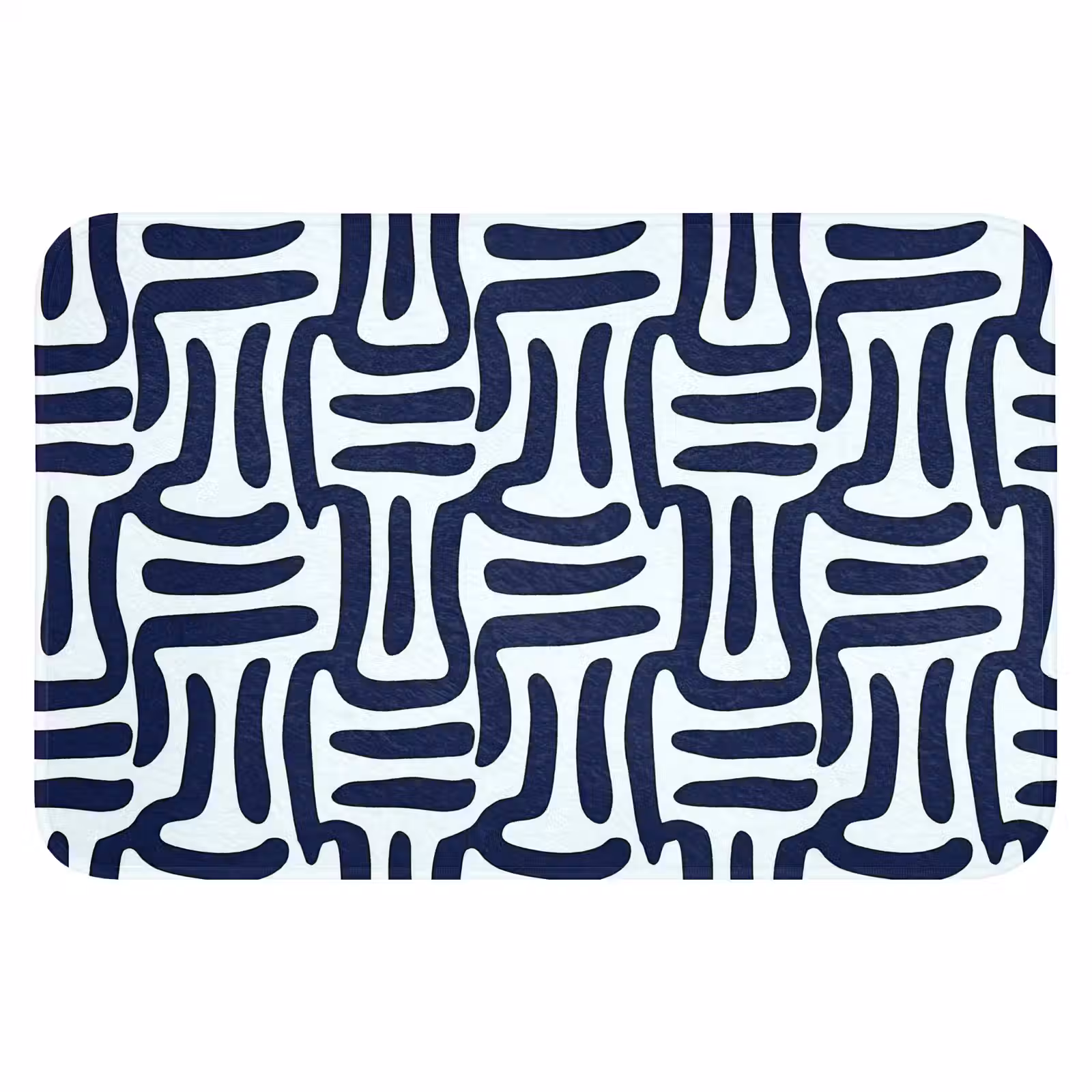 WC Mat - Abstract - Modern - Blauw — 1