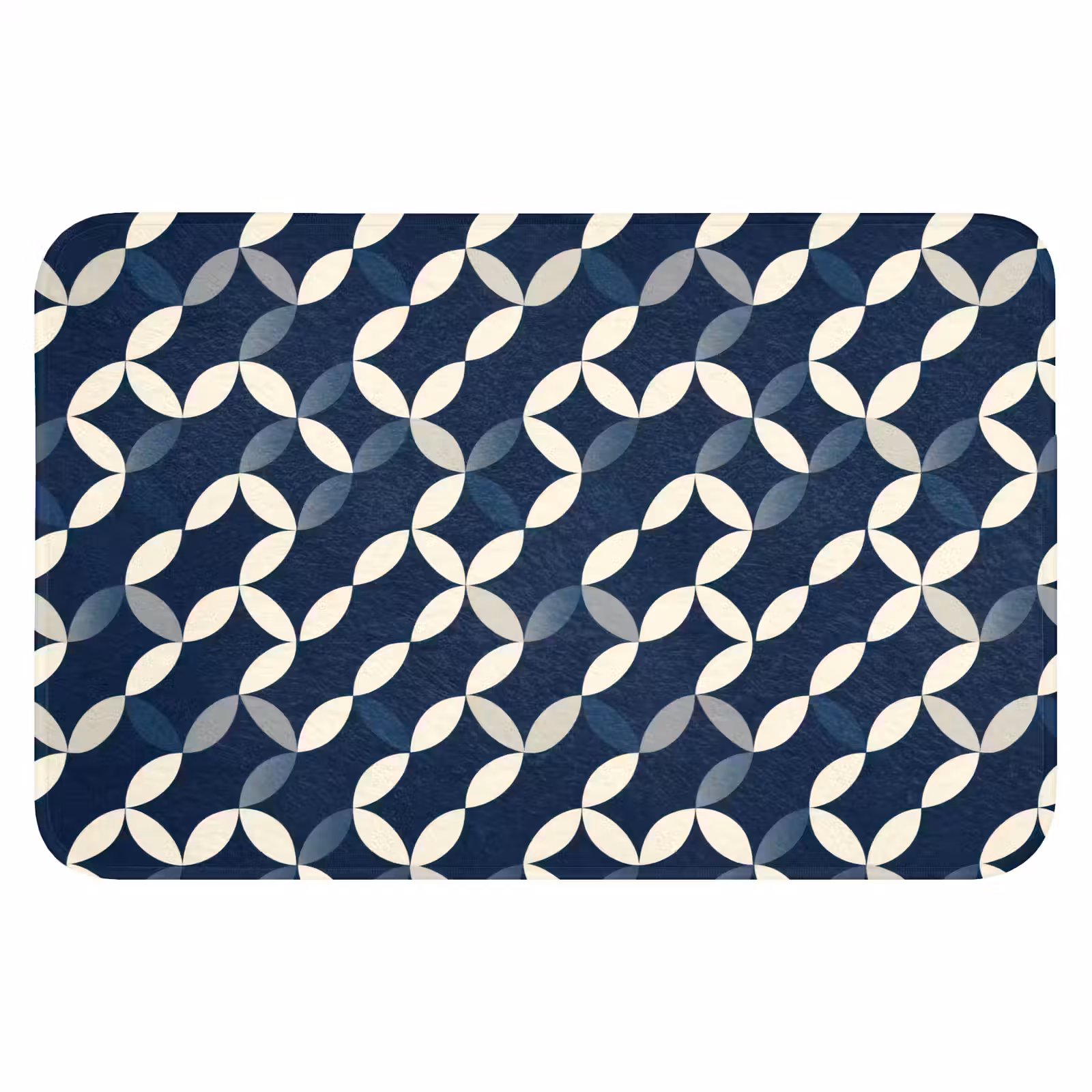 WC Mat - Abstract - Patroon - Blauw — 1