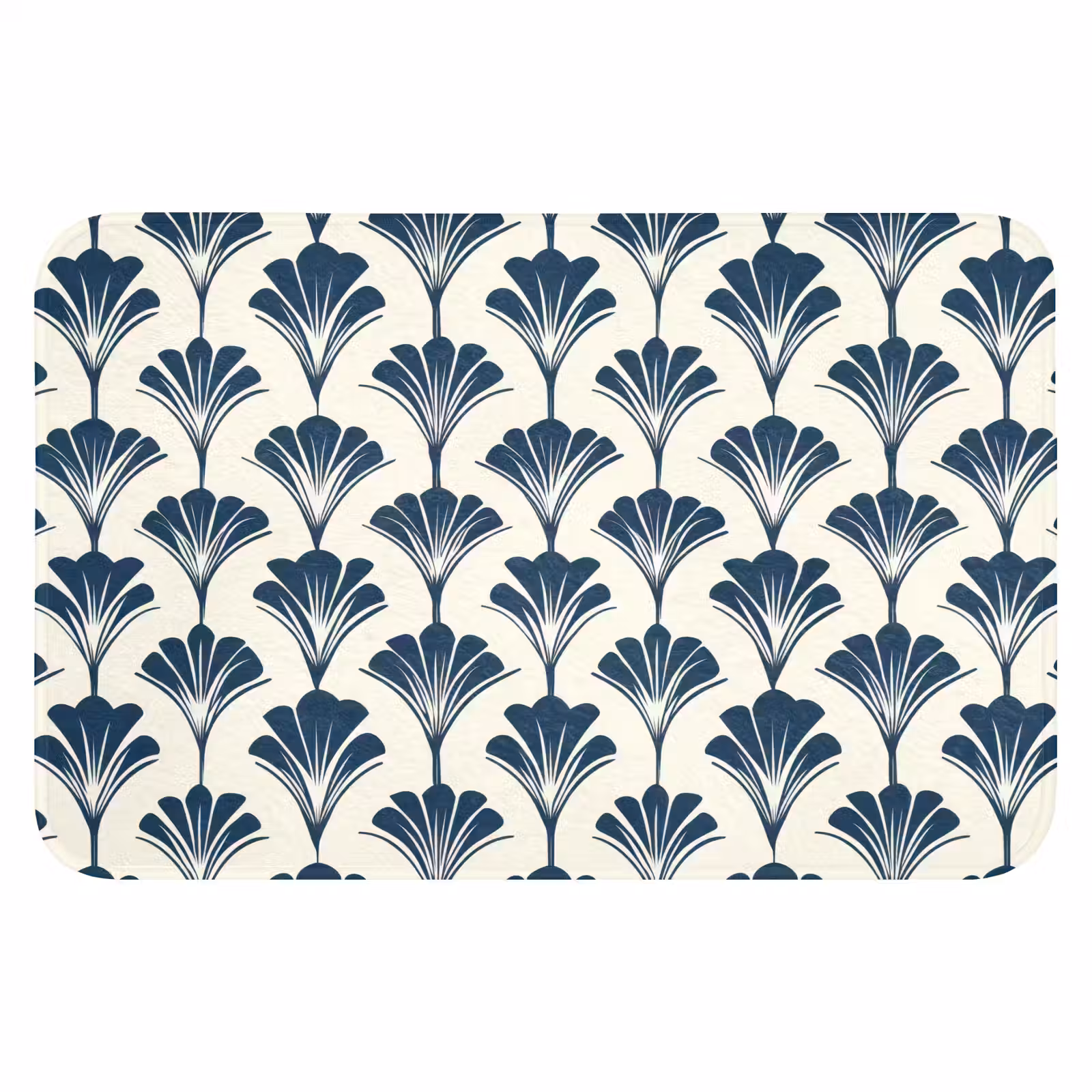 WC Mat - Klassiek - Motief - Blauw — 1