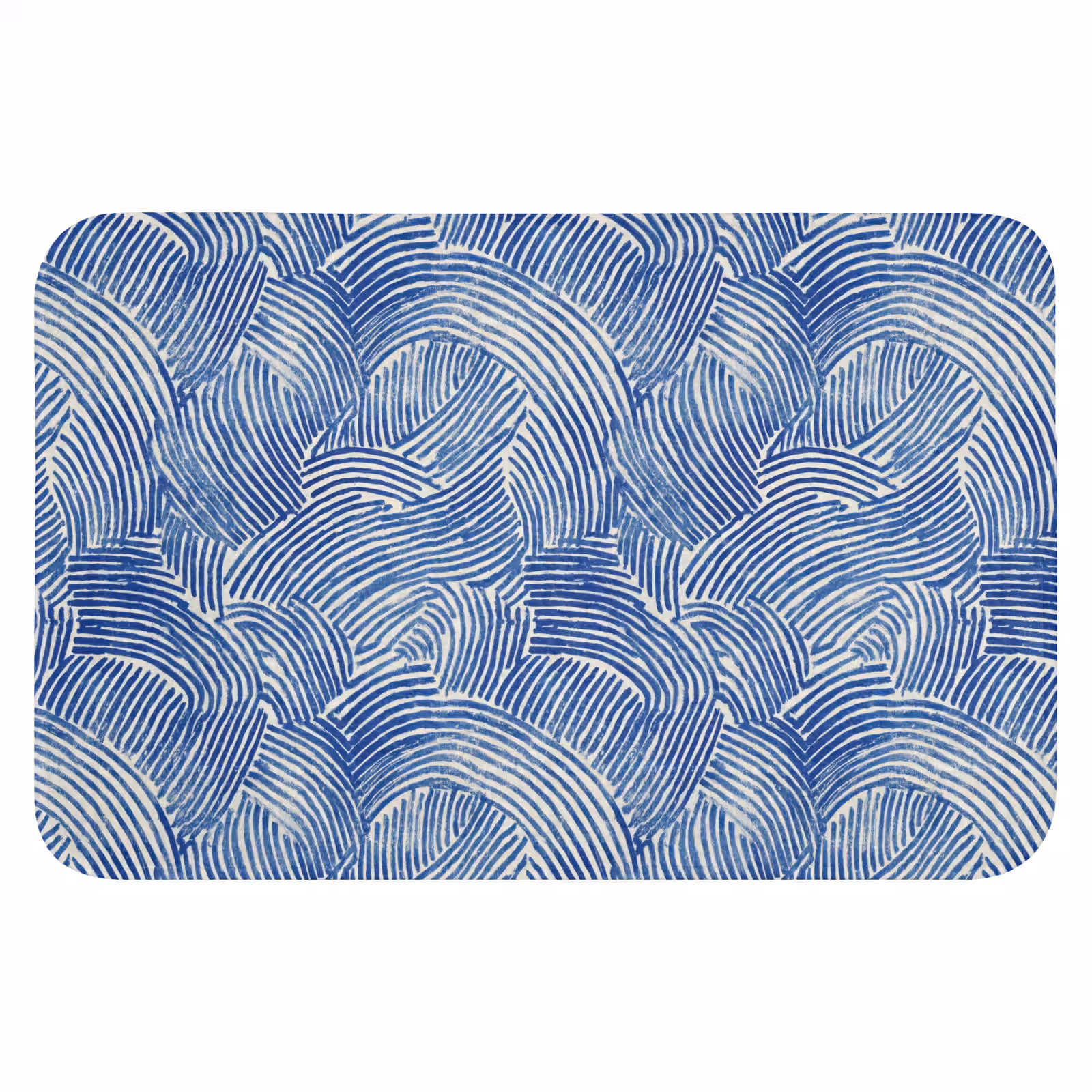 WC Mat - Modern - Abstract - Blauw — 1