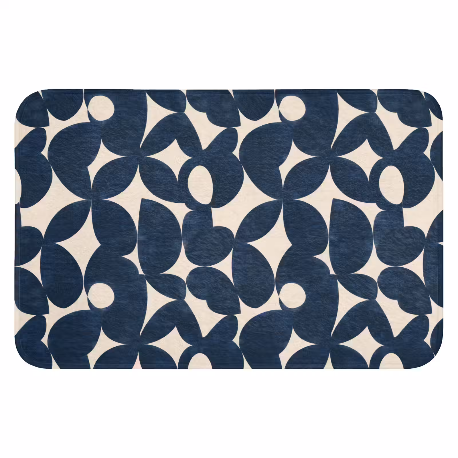 WC Mat - Modern - Geometrisch - Blauw — 1