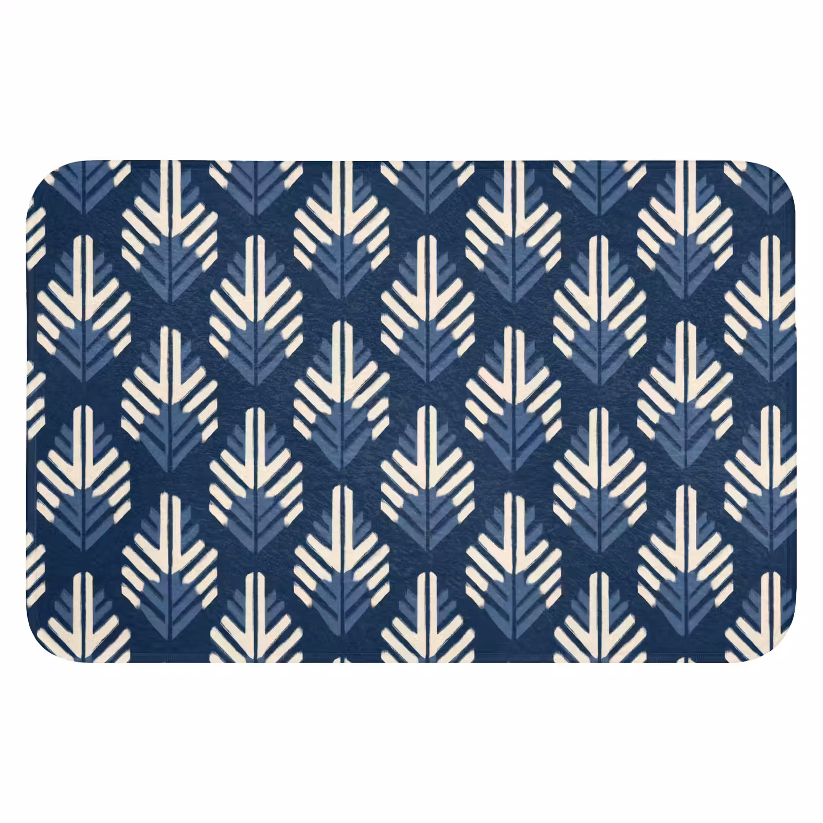 WC Mat - Modern - Patroon - Blauw — 1
