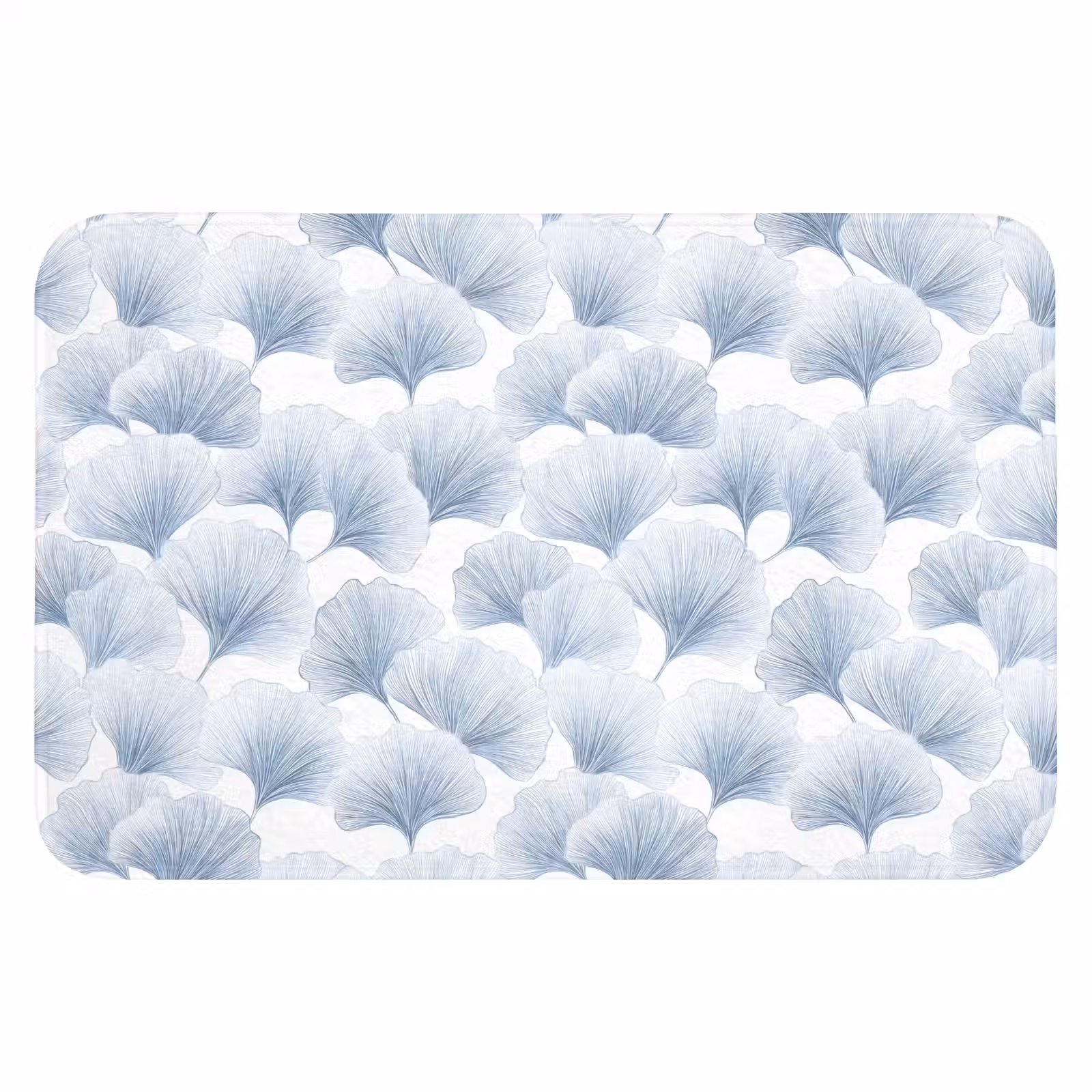 WC Mat - Waaier - Modern - Blauw — 1