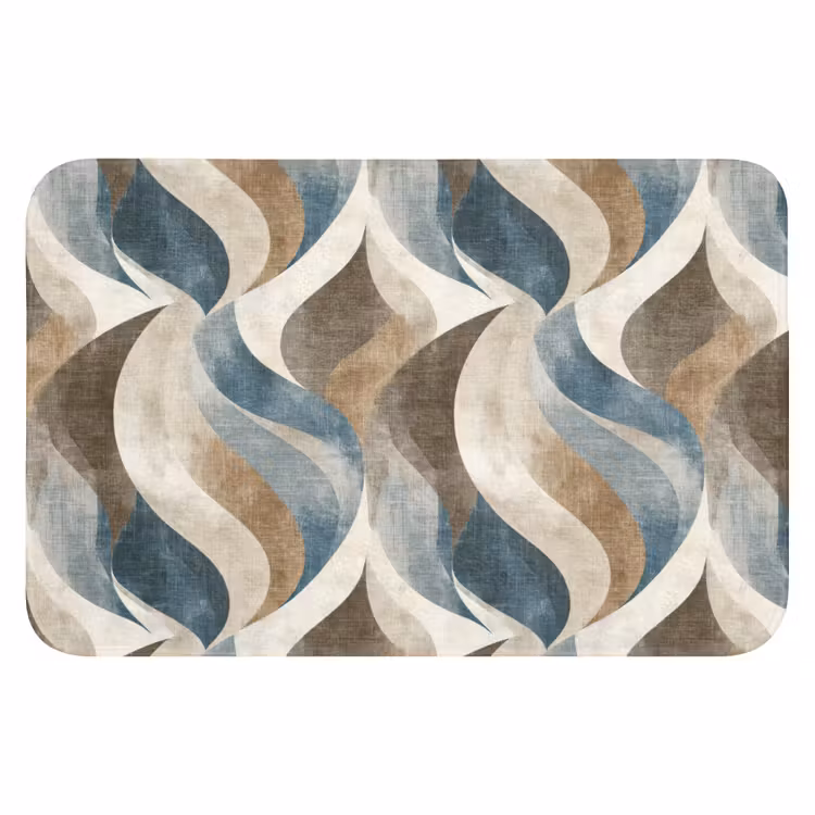 WC Mat - Abstract - Golven - Kleurrijk — 1