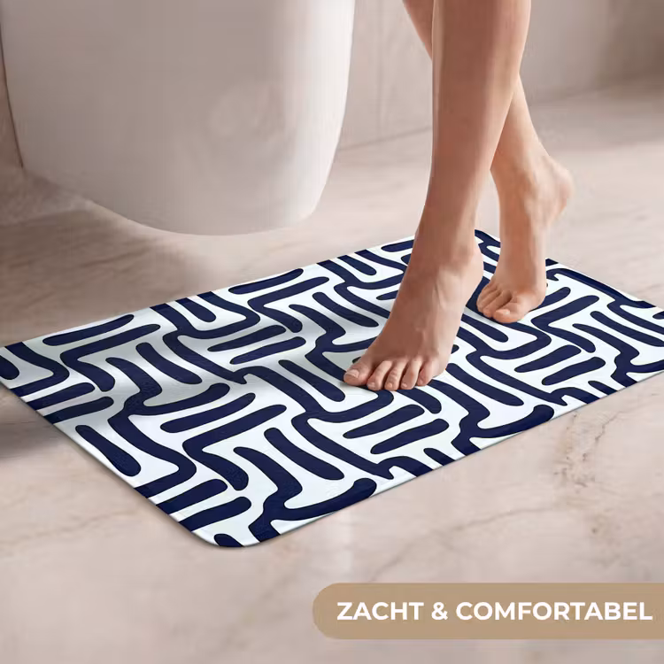 WC Mat - Abstract - Modern - Blauw — 7