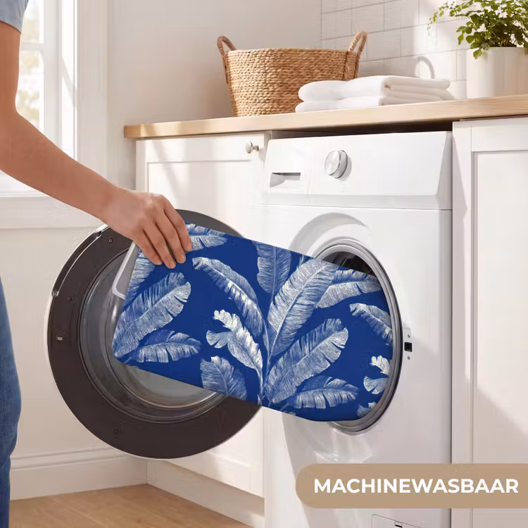 WC Mat - Blad - Palm - Blauw — 5
