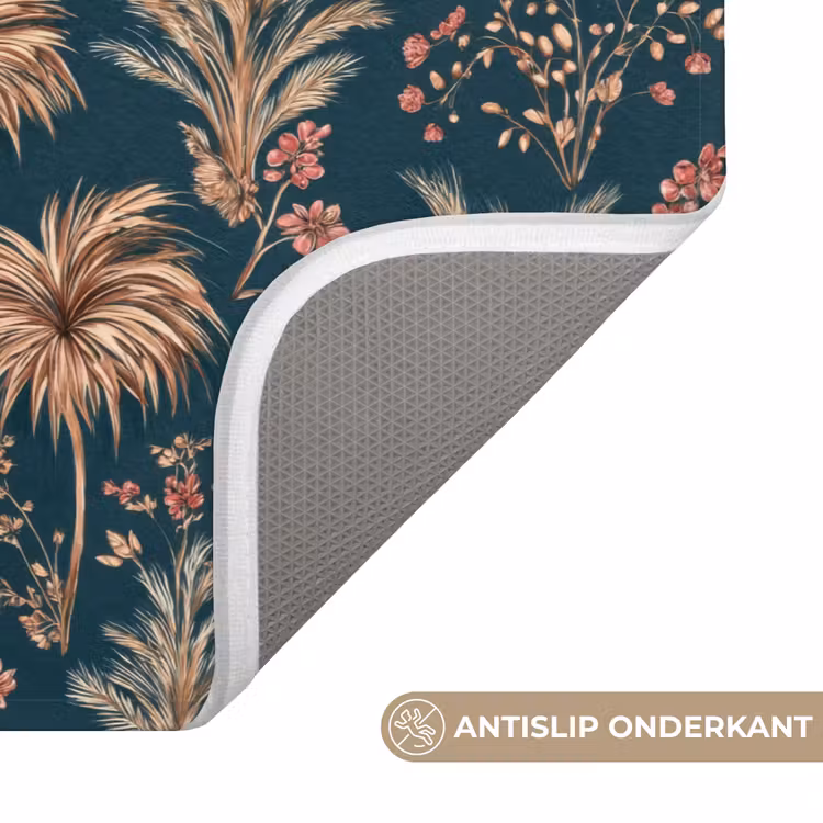 WC Mat - Botanisch - Patroon - Blauw — 3