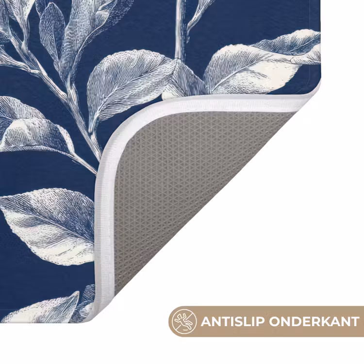 WC Mat - Botanisch - Patroon - Blauw — 3