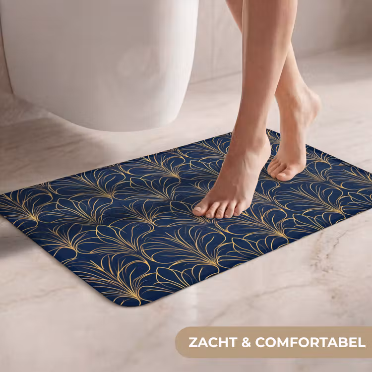 WC Mat - Deco - Waaier - Blauw — 7