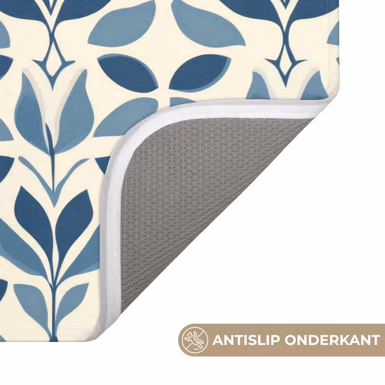 WC Mat - Flora - Modern - Blauw — 3