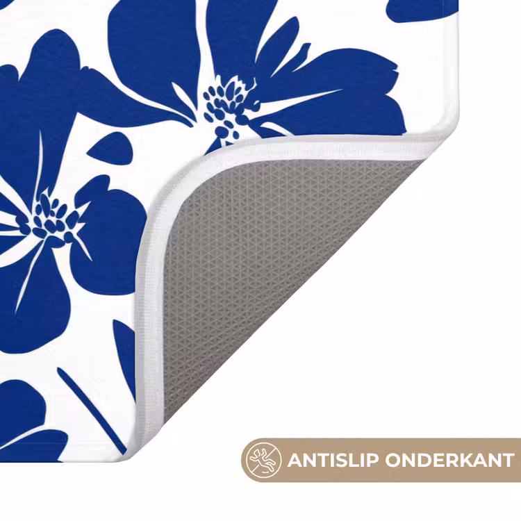 WC Mat - Floraal - Modern - Blauw — 3